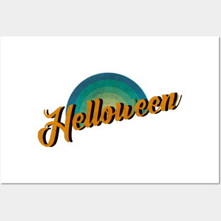 vintage retro Helloween Posters and Art